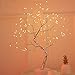 Decorazione a forma di bonsai in filo di rame e luci LED, regolabile, a 36/108 LED, perfetta per decorare la casa, la scrivania o il tavolo (108 LED)