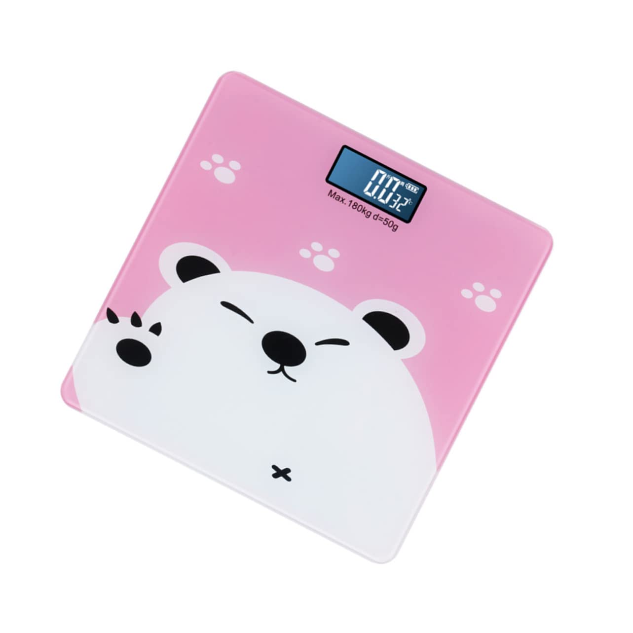 ERINGOGO High Precision Electronic Weight Scale for Adults and Boy Girl Digital Cartoon Design with Temperature Detection Capacity Thin Portable Body Scale for