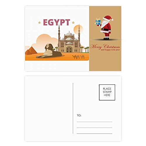 Cartes postales Pyramide de Sphinx Egypte Père Noël pour collection et correspondance