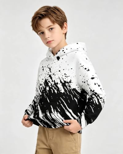 Image of Belovecol Boys Hoodies 3D Printed Hooded Sweatshirts with Pocket for 6-16Y