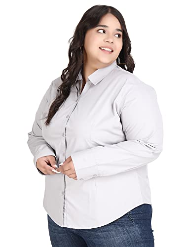 Image of Blue Ronin Full Sleeve Stylish Western Official Formal Shirts for Women Regular Fit Plus Size