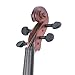 Mendini by Cecilio 14-Inch Solid Wood Violin for Adults & Beginners Students, Hand-Carved Violin with Case, Bow, Rosin, Bridge and Strings (Satin Antique)
