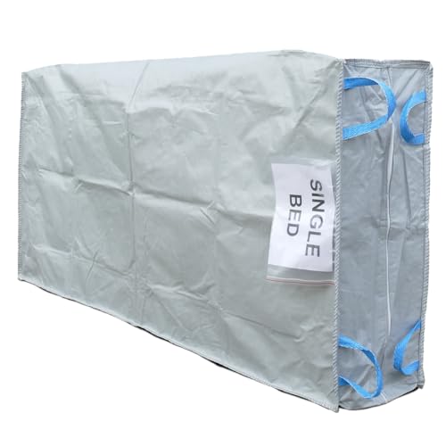 Mattress Moving Bag - HEAVY DUTY - Choose your SIZE - Thick Industrial Grade Mattress Bag with Handles - Mattress Storage & Moving Bag (Single)