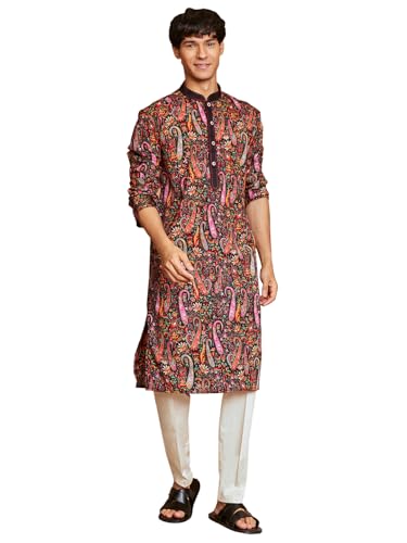 Kurta avec pyjama en viscose pour homme à motif cachemire Vastramay