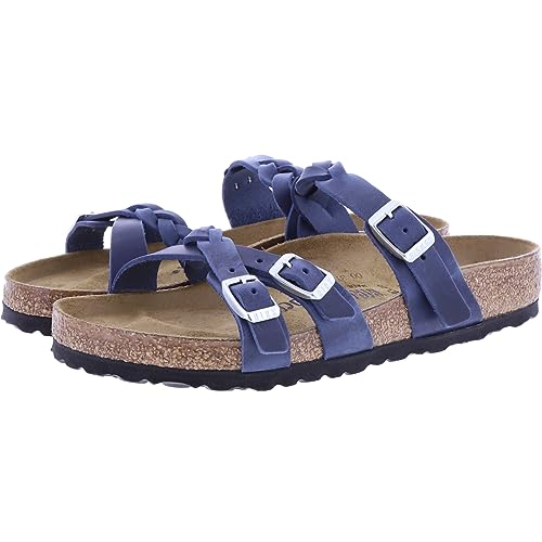 BIRKENSTOCK Model: Franca/Navy Blue Leather/Width: Normal / 1025054 / Women's Mules