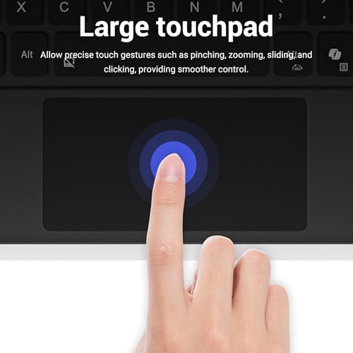 Teclado Bluetooth inalámbrico de 12 pulgadas magnético portátil con touchpad para tablet de 5.2 3