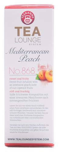 Tealounge Mediterranes Duo (40g) – Italian Lemon No. 882 & Mediterranean Peach No. 868 - Früchtetee – 2er Pack (2*8 Kapseln)