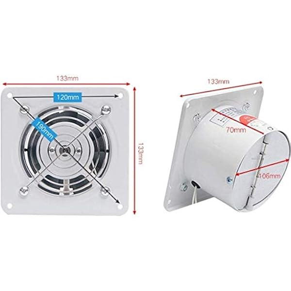 XENITE Ventilator Liangba Keuken Badkamer Krachtige Ventilator Witte Multifunctionele Ventilator Afvoerventilator Rooster