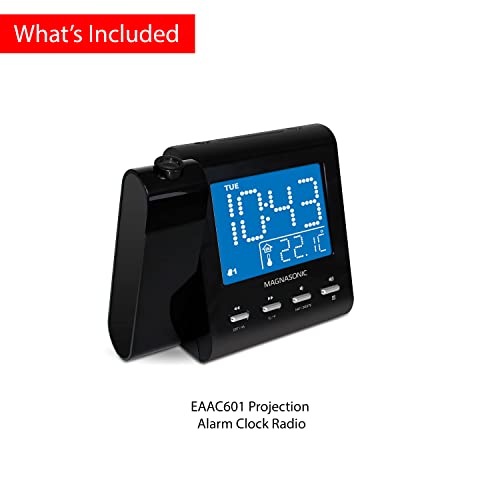 Magnasonic EAAC601 Projection Alarm Clock With Am/Fm Radio, Battery Backup thumb #8