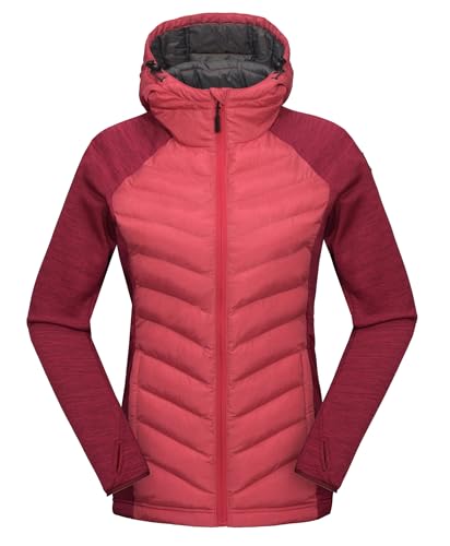 Mapamyumco Damen Warme Wanderjacke Warme Hybridjacke Leichte Atmungsaktive...