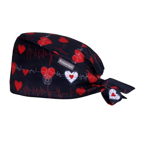 Image of Kousenpu Scrub Caps for Men, Adjustable Surgical Cap, Breathable Medical Hat for Doctors, Nurses & Healthcare Professionals