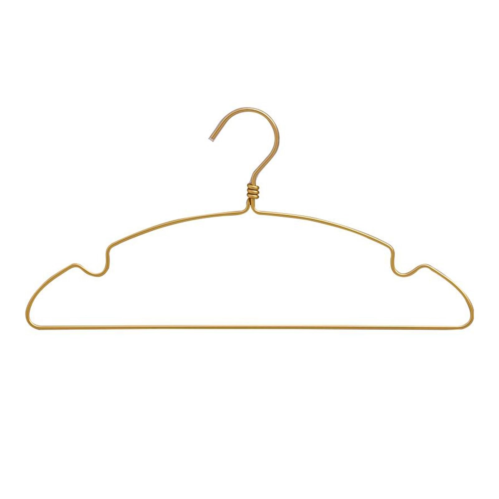 Grucce in Lega di Alluminio Color Oro da 15,7", Grucce in Metallo, Organizer per Armadio Salvaspazio(10pack)