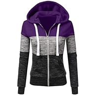 Material: Cotton and Polyester.This fabric is very soft and comfortable. Hoodies Features:Hooded with drawstring/Long sleeve/Fleece inside/Full-zip/Contrast stitching/Big pocket Very cute design.Two different styles of contrast stitching design.Each ...