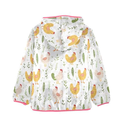 CHIFIGNO Halloween Cute Dogs Winter Coats for Toddler Girls Girls Zip Hoodie Girls Winter Jacket Thick Warm Outerwear 3T2