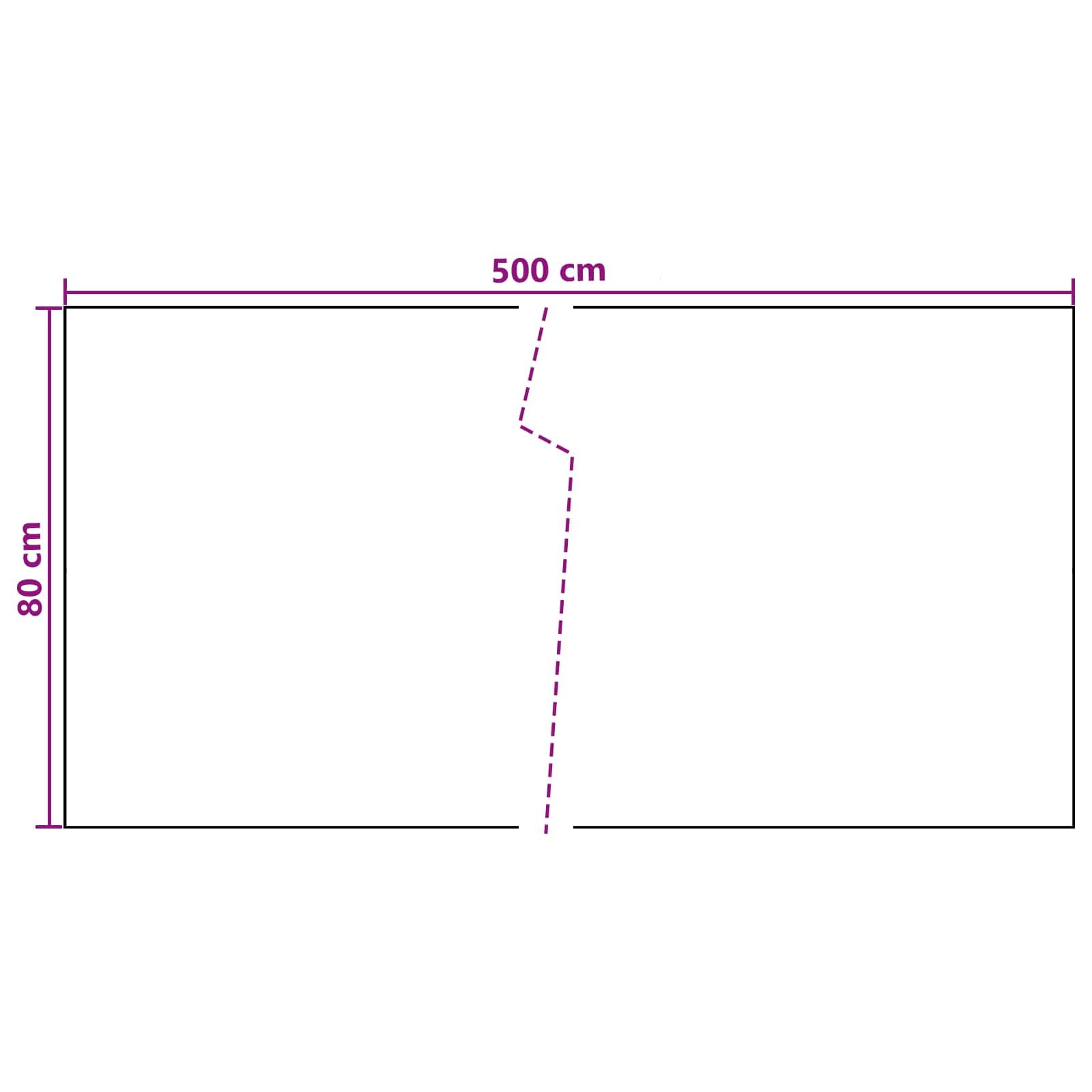 Osłona balkonowa, ciemnoszara, 500 x 80 cm, polirattanowa, odporna na warunki atmosferyczne, odporna na działanie promieni UV, wytrzymała, na balkon, taras, ogrodzenie ogrodowe, ochrona przed