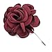 ZAKIA Men's Flower Lapel Pin Brooch Handmade Boutonniere for Suit