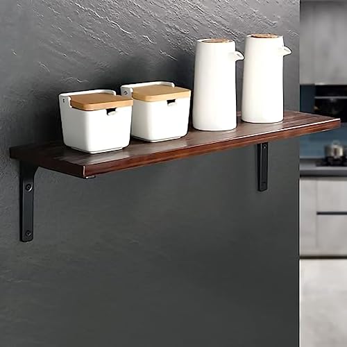 Metal Shelf Brackets,6 PCS Heavy Duty L Angle Brackets 8 x 6 Inch ,Wall Mounted Industrial Metal L Brackets for Shelves,Hardware Decorative Wall Hanging Supports for Floating Storage Shelf,Black by Generic - Used condition - Image 5