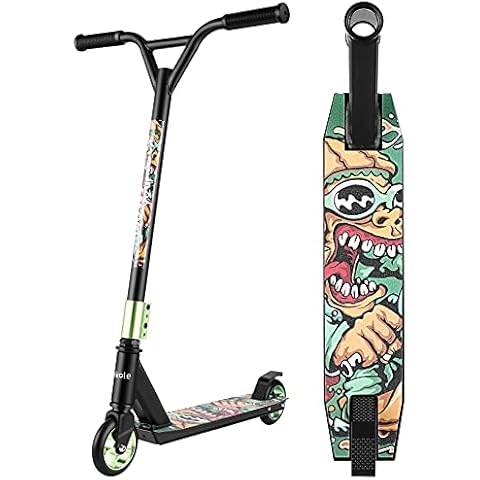 WeSkate Freestyle Scooter Children and Adults Freestyle Scooter 360 Degree Rotary with Non-Slip Platform 85 cm 7 Years or More Cover