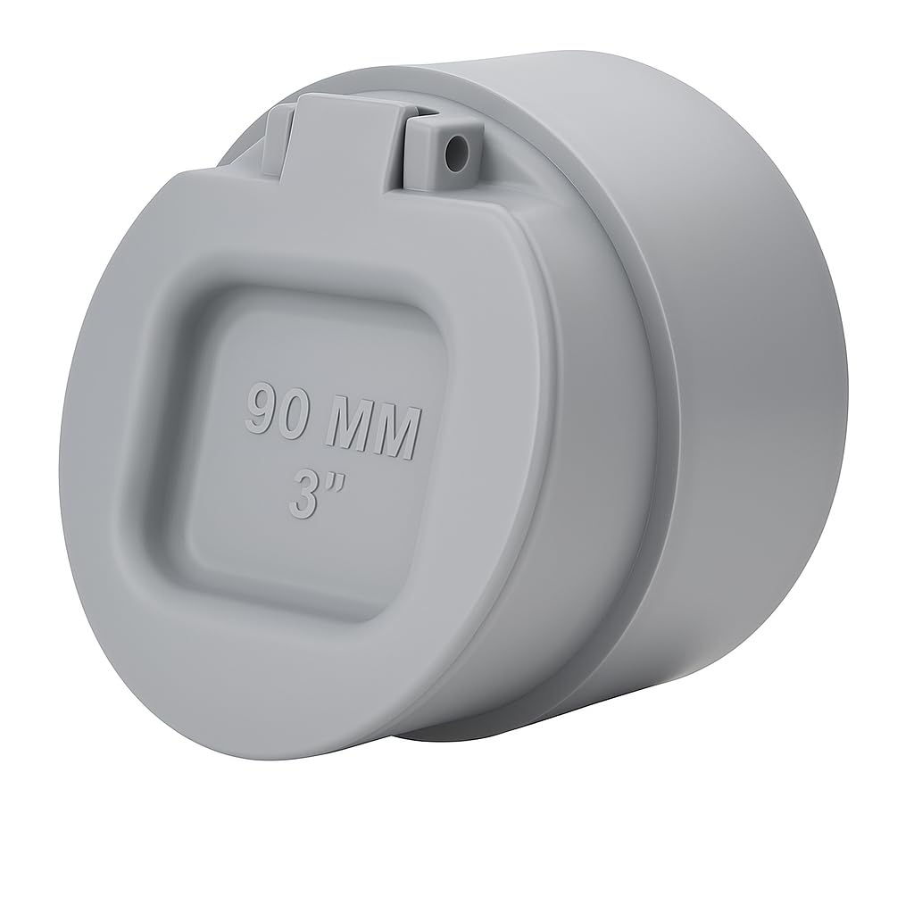 PVC Drain Backflow Valve 90mm-3Inch, Anti Rats Cockroaches, Snakes Backflow Strainer [Drain Cap/Drain Cover/Hose Non Return Water Valve for PVC pipe Fitting (90mm)-picture-29