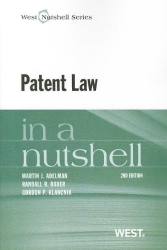 Patent Law in a Nutshell (Nutshells)