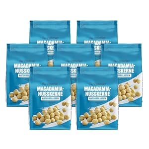 by Amazon MACADAMIA-NUSSKERNE, Ungesalzen 7 x 200 g (Pack of 7)