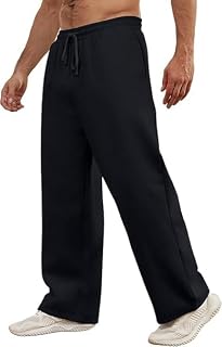 Men’s Track Pants Regular Fit | Lightweight Stretchable Joggers with Side Pockets | Breathable Gym, Running, Workout & Casual Wear Lower for Men (in, Alpha, 2XL, Regular, Black)