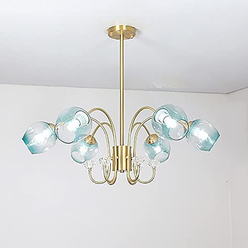 Chandelier tout cuivre post-moderne YRYRYW au design créatif bronze