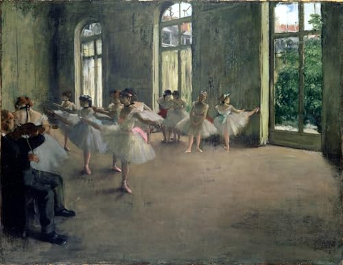 Tableaux graffiti art mural Edgar Degas pour décoration de salon moderne 60x90cm