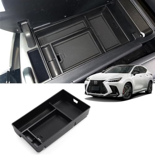コンソールボックス 適用レクサスLexus NX 2代目 NX250 NX350 NX350h NX450h+ 2022 ~?行 内蔵型 収納ボックス センターコンソール トレイ 収納トレイ センターアームレスト収納ケース トレイ 内装パーツ インテリア