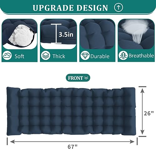Image of UDPATIO Oversized Zero Gravity Chair Patio Reclining Chairs with Cushion | 33In Outdoor Folding Recliner with Pillows,Cup Holder, Foot Rest, Detachable Pad, Locking Navy-xxl