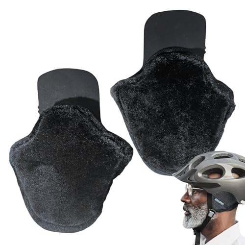 Orejeras de medio casco   Almohadillas extraíbles para casco, protección contra frío y viento | Accesorios para cascos para motocicletas, scooters, bicicletas, protección contra viento, comod