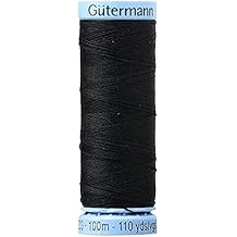 Gutermann 101M-000 Silk Thread, 100m/109 yd, Black