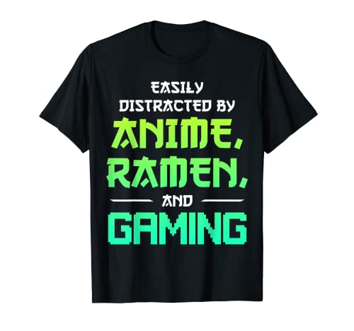 Anime Ramen Gaming Gamer Lover Camiseta