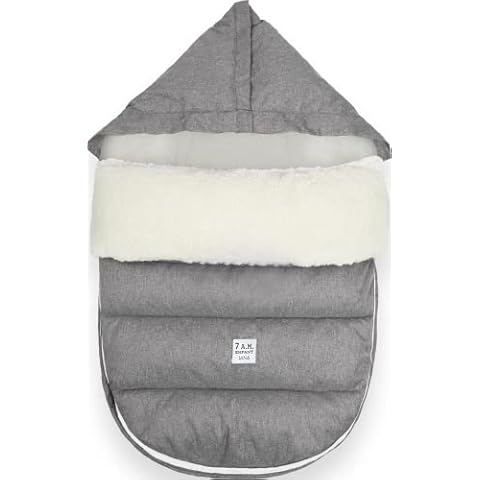 7AM Enfant Universal Stroller Footmuff - Water Repellent Winter Bunting Bag for Strollers & Car Seats, Soft Micro-Fleece & Plush Lined Stroller Footmuff for Baby Boy & Girl | LambPOD Cover