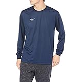 [ミズノ] トレーニングウェア ナビドライ Tシャツ 長袖・丸首・メンズ