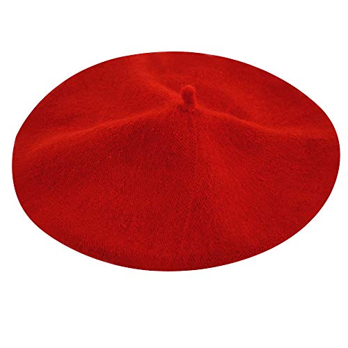 Goclothod French Wool Beret Hat Artist Painter Cute Dome Beret Hat Girls Winter Warm Beanie Cap