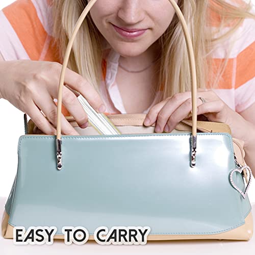 Grosun 50 Packs White Paper Hand Fan Bamboo Folding Fan Handheld Fan Paper Folded Fan For Wedding Party And Home Decoration #TOP5