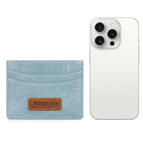 Image of Montana West X Wrangler RFID Card Holder for Women Card ID Cases Small Credit Card Wallet Minimalist Wallets for Women