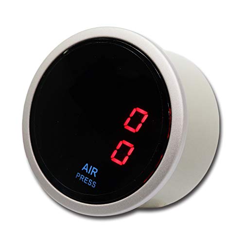 Image of MOTOR METER RACING 52mm 2-1 /16 inch Digital Dual Air Ride Air Pressure Gauge