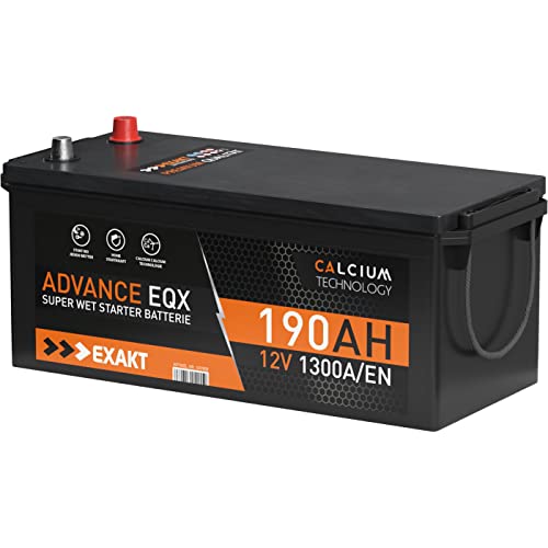 Lkw-Batterie Exakt 190Ah 12V 1300A/EN – Ersatz für 180Ah, 170Ah, 155Ah