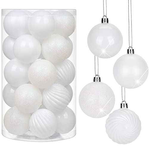 6CM Weihnachtsdeko Weihnachtskugeln, 25 Stücke Bruchsiche...