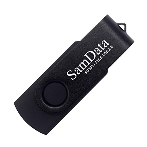 Image of 32GB USB Flash Drives 2 Pack 32GB Thumb Drives Memory Stick Jump Drive with LED Light for Storage and Backup (2 Pack Black)