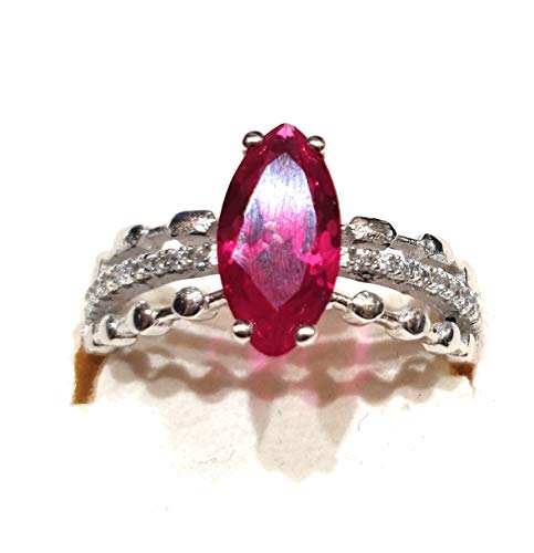 Anillo de plata 925 con rubí Byblos el regalo romántico perfecto