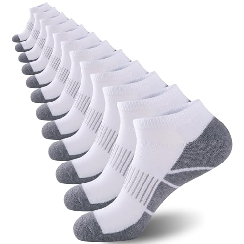 COOVAN Socks for Men Athletic Low Cut Sock with 12 Pairs,Ankle Socks Men Cushion 12 Pack Running Casual Sock