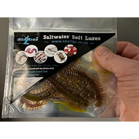 Ragworm 15cm x6 Infused & Suspended in Natural Ragworm Flavour Life like Artificial Sea fishing lure LRF Cover