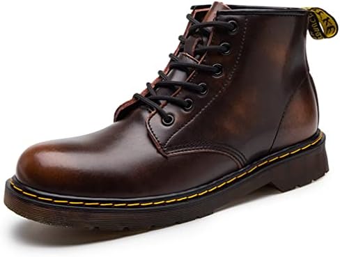Amazon Co Jp ブーツ メンズ レディース ショートブーツ メンズ バイクブーツ 本革 革靴 男女兼用 大きいサイズ 22 5 29cm カジュアルブーツ マーチン ワークブーツ ミリタリー メンズライクカップル ベルト付き 滑り止め 防水性 レインブーツ ボア付き 防寒 シューズ