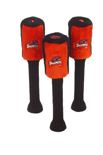 Oregon State Beavers NCAA College Fur Logo Set of 3 Graphite Golf Head Covers