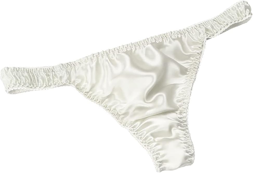 Women 3Pairs Pure Silk String Bikini Panties Sexy Wear Soft Thong Healthy Summer Beach Underwear S-XL - Image 4