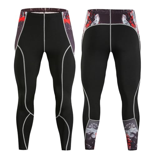 Celanisai Pantalones de compresión para hombre, largos, deportivos, transpirables, mallas de ciclismo, pantalones deportivos, de secado rápido, para fitness, entrenamiento, pantalones funcionales