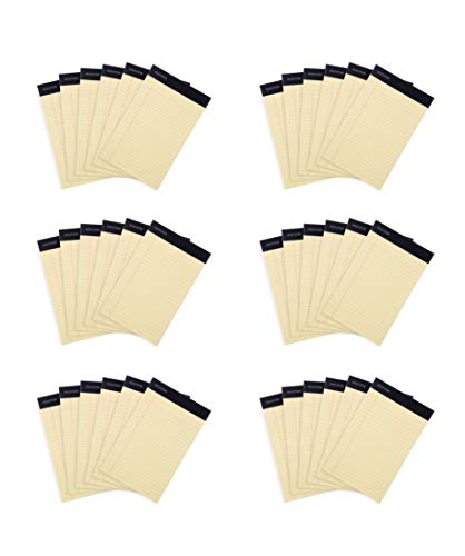 Image of Mintra Office Legal Pads, ((xBasic, 5in x 8in, Narrow (Canary), 36pk (6-6pks))